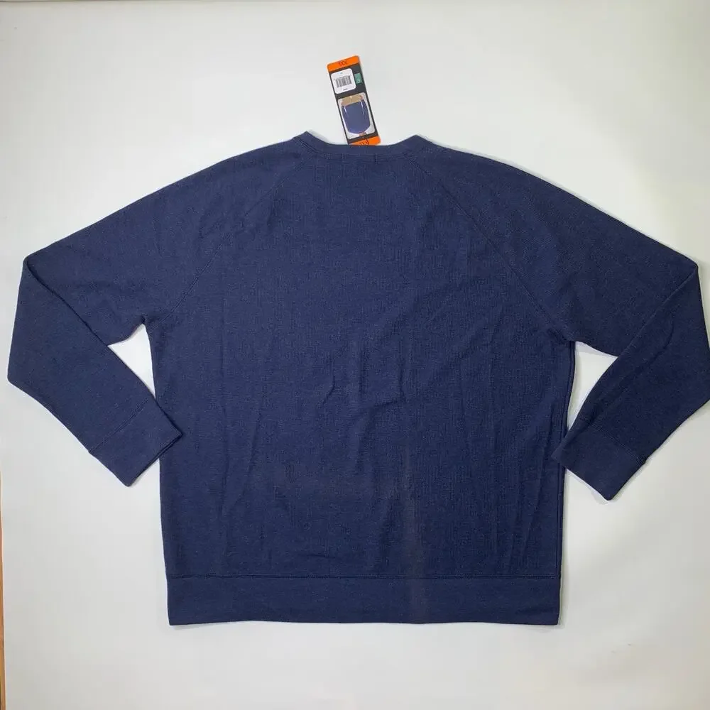 Banana Republic Sweatshirt Men XXL Navy Crew Neck Raglan Sleeve Performance Knit
